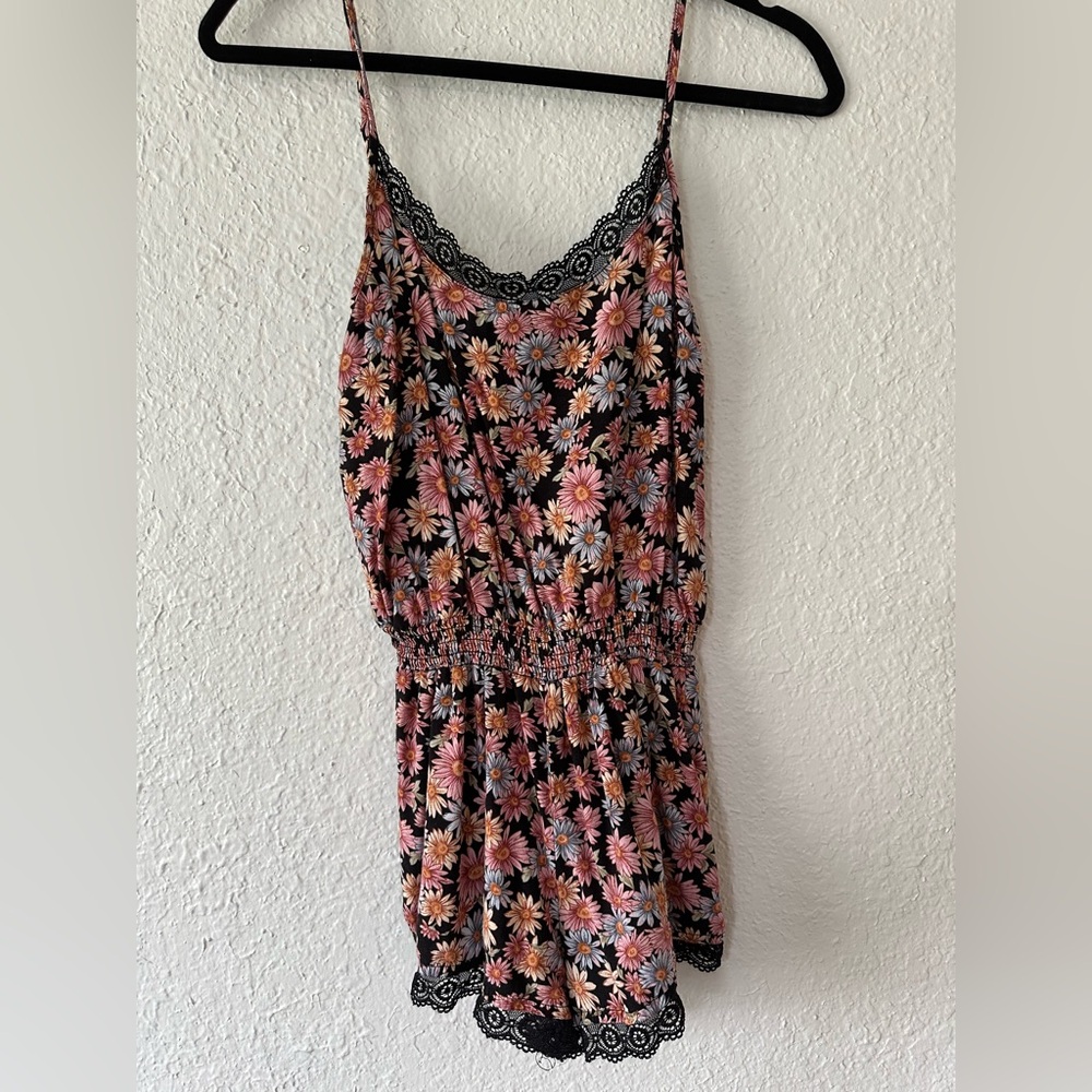 Forever 21 Flower Print Romper